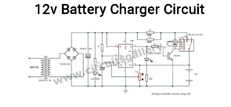 12v Battery Charger Circuit With Auto Cut Off - Circuits Gallery