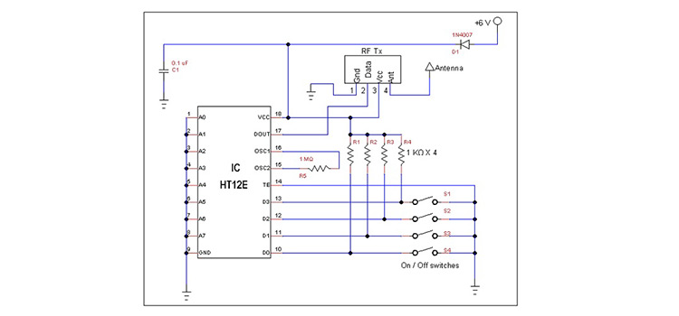 Multi Channel Remote Control System - Circuits Gallery