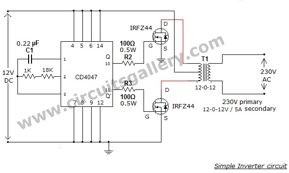 Inverter Circuits Using 555, PIC, PWM, or MOSFET - Circuits Gallery